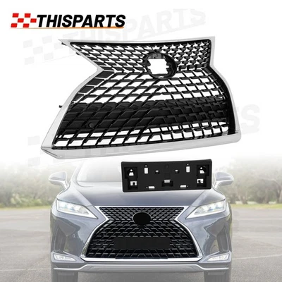 For 2020-2022 Lexus RX350 RX350L RX450h RX450hL Front Upper Grille 531010E400 - Image 1 of 4