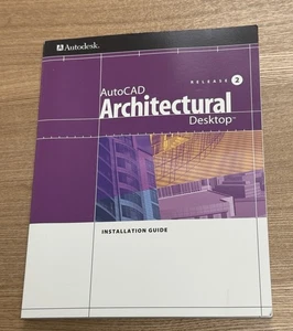 Autodesk AutoCAD Architectural Desktop Release 2 INSTALLATION GUIDE MANUAL ONLY - Picture 1 of 2