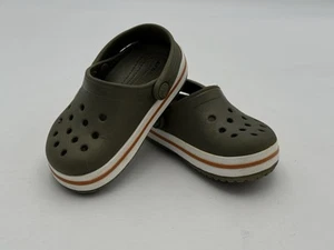 Crocs Toddler Bayaband Clogs Green Size C6 Comfort Clog Child Swim Beach Sun - Picture 1 of 9