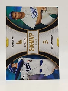 2025 Topps 3xMVP Shohei Ohtani & Roy Campanella Blue /150 Dodgers Color Match - Picture 1 of 2