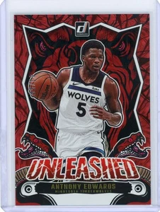 2024-25 Donruss #4 Anthony Edwards Unleashed Red Fireworks #'d /55 - Bild 1 von 2