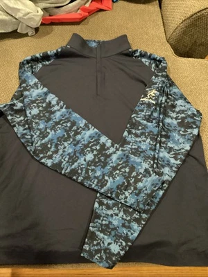 Fiddlers Creek 高尔夫 Footjoy 1/4 拉链男式 XXL 状况完好  — 第 1/4 张图片