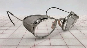 American Optical FUL-VUE Silver Side Shield Eyeglasses Excellent Condition  - Picture 1 of 10