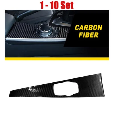 1-10 X углеродного волокна центр мультимедиа рамка панели стикер подходит BMW F33 F36 2014-19 - Изображение 1 из 4