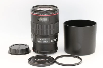 [NEAR MINT] Canon EF 100mm f/2.8 L IS USM Macro AF Telephoto Lens From JAPAN - Image 1 of 4