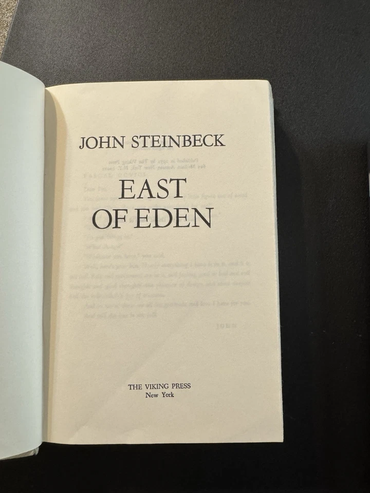 1952 EAST OF EDEN by JOHN STEINBECK First Edition Later Printing Hardcover - Imagem 1 de 4
