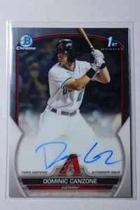 2023 Bowman Chrome Dominic Canzone Auto #CPA-DC 1st Bowman - Bild 1 von 2