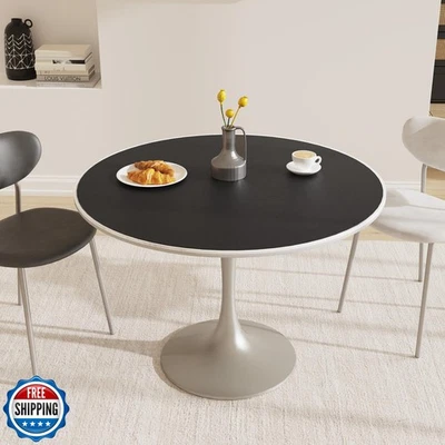 FURKIT Black Plastic Table Cover Protector, 42" Round Waterproof  - Image 1 of 4