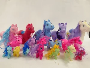 Bundle of Assorted My Little Pony Style Plastic Horse Figures - Collectible  - Picture 1 of 13