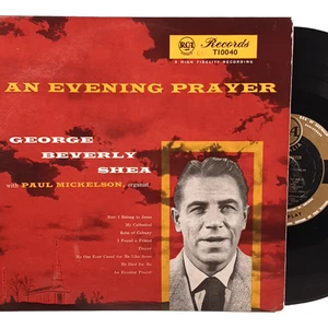 Vtg George Beverly Shea AN EVENING PRAYER Aus 33 Rpm 10" Gospel T10040 1954 Vg - Picture 1 of 6