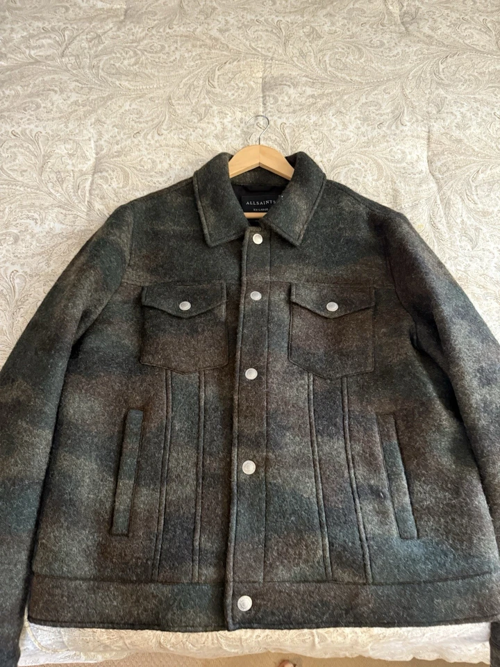 ALL SAINTS Men’s Wool Camouflage Jacket Size 2XL Made In Italy NWOT - Image 1 of 1