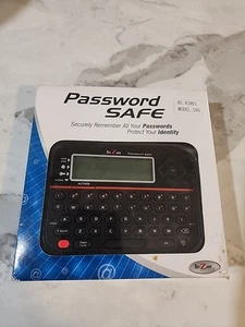 Password Safe Model 595 Backlit LCD Built-In Memory Storage RecZone - New/Sealed - Picture 1 of 4
