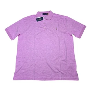 Polo Ralph Lauren Men's 1XB Big & Tall Pink Soft Touch Polo Shirt Classic Fit NW - Picture 1 of 6