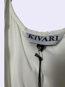 KIVARI New Women's White Maxi Dress Size 12 - La Rumba Embroidered Design - Picture 1 of 4