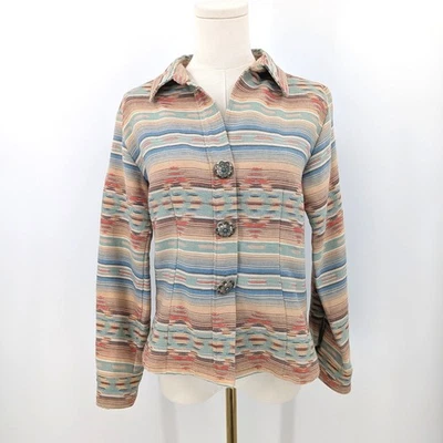Chaqueta de Algodón Tasha Polizzi Suroeste - Estampado Boho Western Azteca, XS Foto 1 de 4