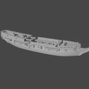 1/700th US Sloop Rattlesnake/HMS Cormorant (32 guns), 1780-86 - Picture 1 of 1