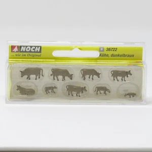 Noch 36722 Brown Cows Cattle Farm Animals 1:160 N Scale Model Trains - Picture 1 of 2