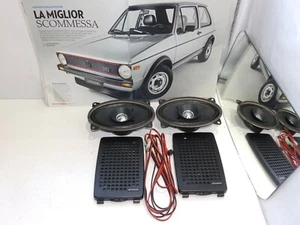 VOLKSWAGEN PASSAT GL - GLS DEL 81 COPPIA ALTOPARLANTI BICONO ORIGINALI UNICARS - Imagen 1 de 2