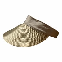 Tropic Hats Tweed Womens Packable Roll-Up Wide Brim Sun Visor #917 Black