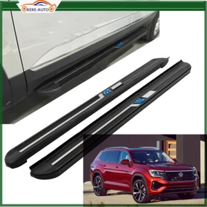 Running Boards Side Steps Pedals Nerf Bar fits for VW Atlas Teramont 2018-2023 - Picture 1 of 5