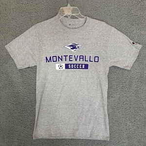 Montevallo Falcons Champion Mens T-Shirt Gray Size S Small Crew Neck New NWT - Picture 1 of 3