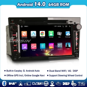 Autoradio 8 core Android 14 GPS DAB+Opel Corsa C/D Astra H Zafira Meriva Vivaro - Foto 1 di 16