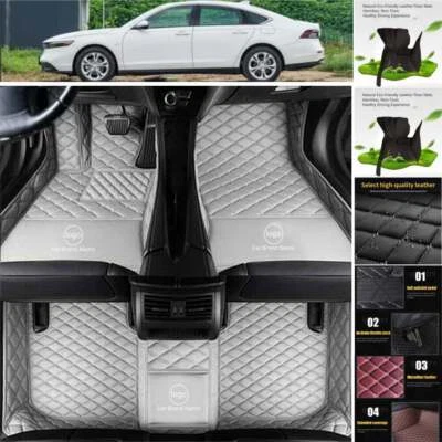 For Honda Fit Insight Clarity Car Floor Mats Luxury Waterproof Liners Carpets Foto 1 de 4
