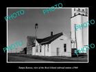 OLD 8x6 HISTORIC PHOTO OF TAMPA KANAS THE ROCK ISLAND RAILROAD DEPOT c1960
