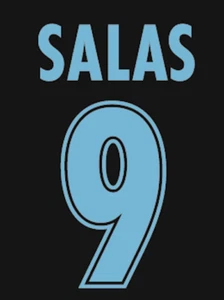 Lazio Salas Nameset Shirt Soccer Number Letter Heat Football A 98 Maglia - Picture 1 of 1