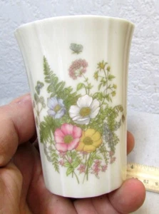 tazza ceramica bagno vintage, design floreale felce Takahashi, San Francisco CA - Foto 1 di 5