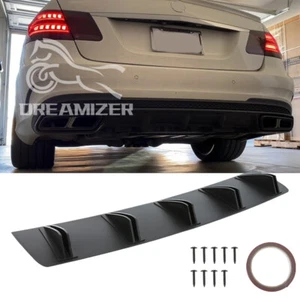 For Mercedes Benz W211 W212 E63 AMG Rear Bumper Spolier Splitter Diffuser 10-Fin - Bild 1 von 10