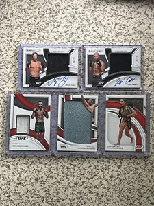 2022 Panini Immaculate UFC Lot of 5 Auto Patch Urijah Faber Amanda Nunes Chiesa