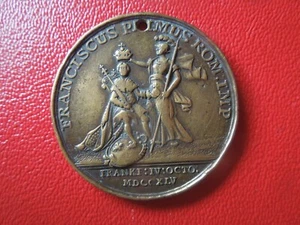 J6984 MEDAILLE ÖSTERREICH TIROL 1745 KRÖNUNG KAISER FRANZISKUS SIEHE BESCHREIBUNG - Bild 1 von 9