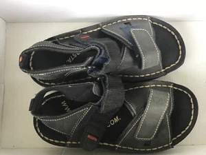 NEU Gr.33 blaue Echt Leder Sandalen Ricosta - Klett Verschlüsse - Bild 1 von 4