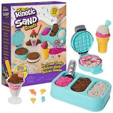 Kinetic Sand Scents, Ice Cream Treats Playset with 3 Colors of All-Natural Sc...