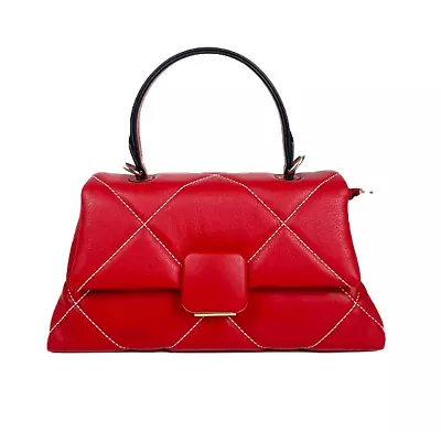 BOLSO DE MANO ITALIANO PREMIUM CUERO SUAVE ACOLCHADO MONEDERO por IT BAGS - HECHO EN ITALIA Foto 1 de 4