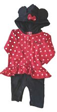 DISNEY Infant Girl's "Minnie Mouse" 1-Piece Hooded Outfit - Size 0-3 Mos.