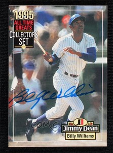 1995 Jimmy Dean All-Time Greats Collectors Set Auto Billy Williams Auto HOF