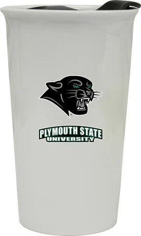 Plymouth State Panthers Double Walled Ceramic Tumbler Set-NCAA Travel Mug 2pk Cover