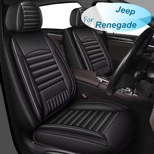 For Jeep Renegade 2015-2024 SUV Car 5 Seat Cover Front & Rear Microfiber Leather - Picture 1 of 9