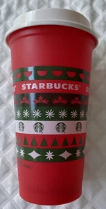NEU STARBUCKS LIMITIERTE EDITION 2020 HEISSTASSE WEIHNACHTEN URLAUB ROT GRÜN - Bild 1 von 5