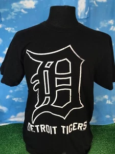 Detroit Tigers Shirt T-Shirt Large Genuine Merchandise Black C21 - Picture 1 of 7