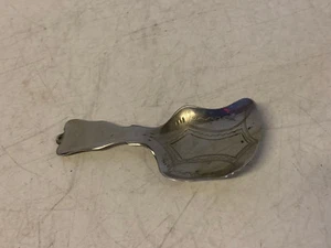 Antique Silver Plated Tea Caddy Spoon w/ Hallmarks - Picture 1 of 12