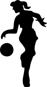 VOLLEYBALL PLAYER Silhouette Vinyl Decal 150mm - Picture 1 of 1