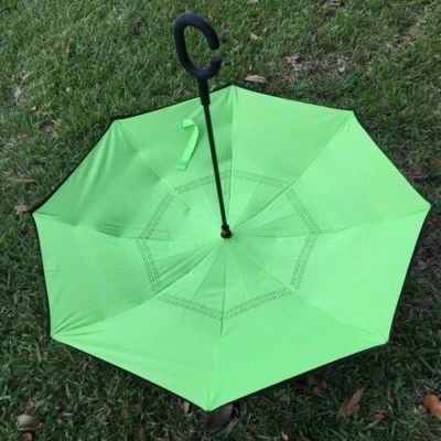 Venta de paraguas con mango en C/al revés/apertura invertida invertida de adentro hacia afuera/al revés Foto 1 de 4