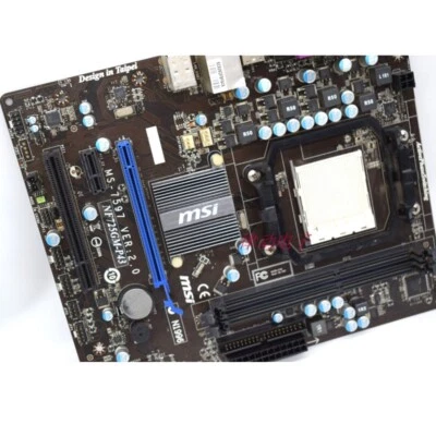 FOR MSI MS-7597 NF725GM-P43 Desktop Motherboard SOCKET AM3/AM3+ DDR3 Tested OK - Image 1 of 4