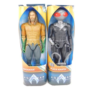 SET 2 ACTION FIGURE AQUAMAN E IL REGNO PERDUTO DC 12" Aquaman Black Manta - Foto 1 di 12