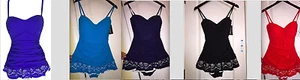 Neu mit Etikett Profile by Gottex Enchantment Bandeau Badeanzug einteiliger Badeanzug Damen - Bild 1 von 11