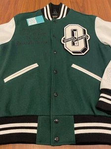 2014 ROOTS DRAKE OVO NOTHING WAS THE SAME OMEGA LETTERMAN VARSITY JACKET GREEN S - Picture 1 of 24