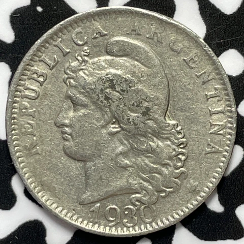 1930 Argentina 20 Centavos Lot#M5310 Cover